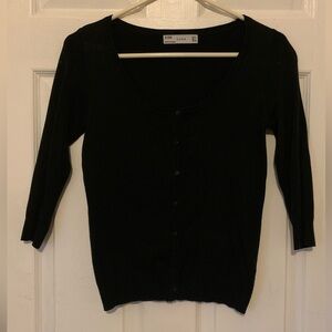 Zara Women's Classic Black Cardigan